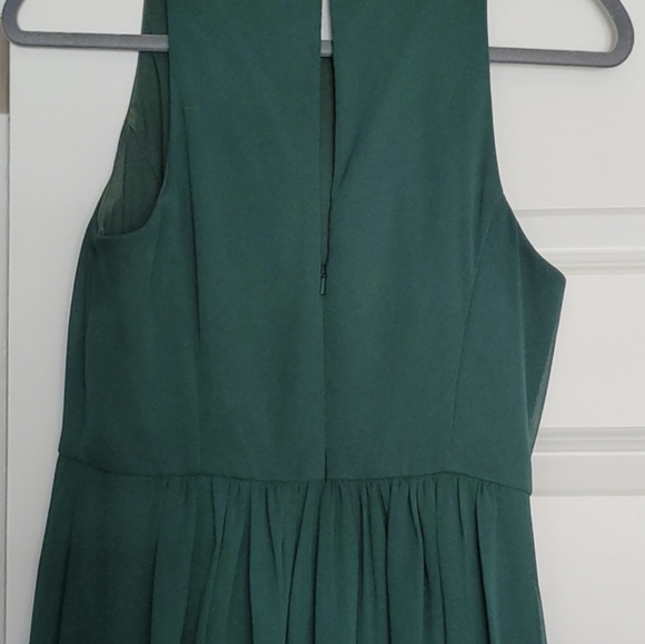 Dessy Hunter Green bridesmaid dress - Picture 3 of 6